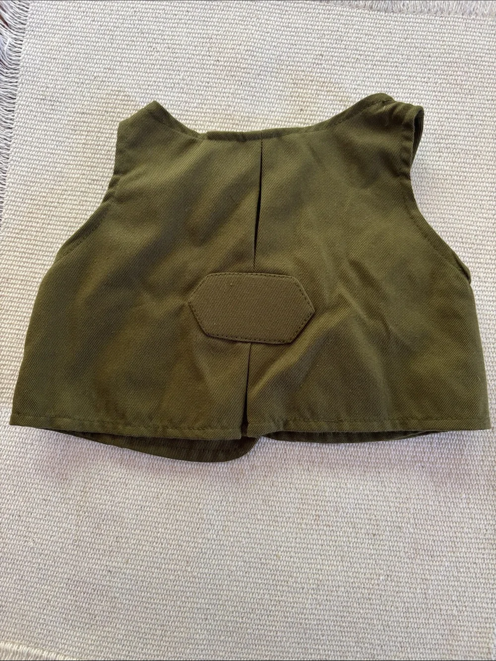 Build a Bear Workshop Fisherman Vest with Wooden Fish